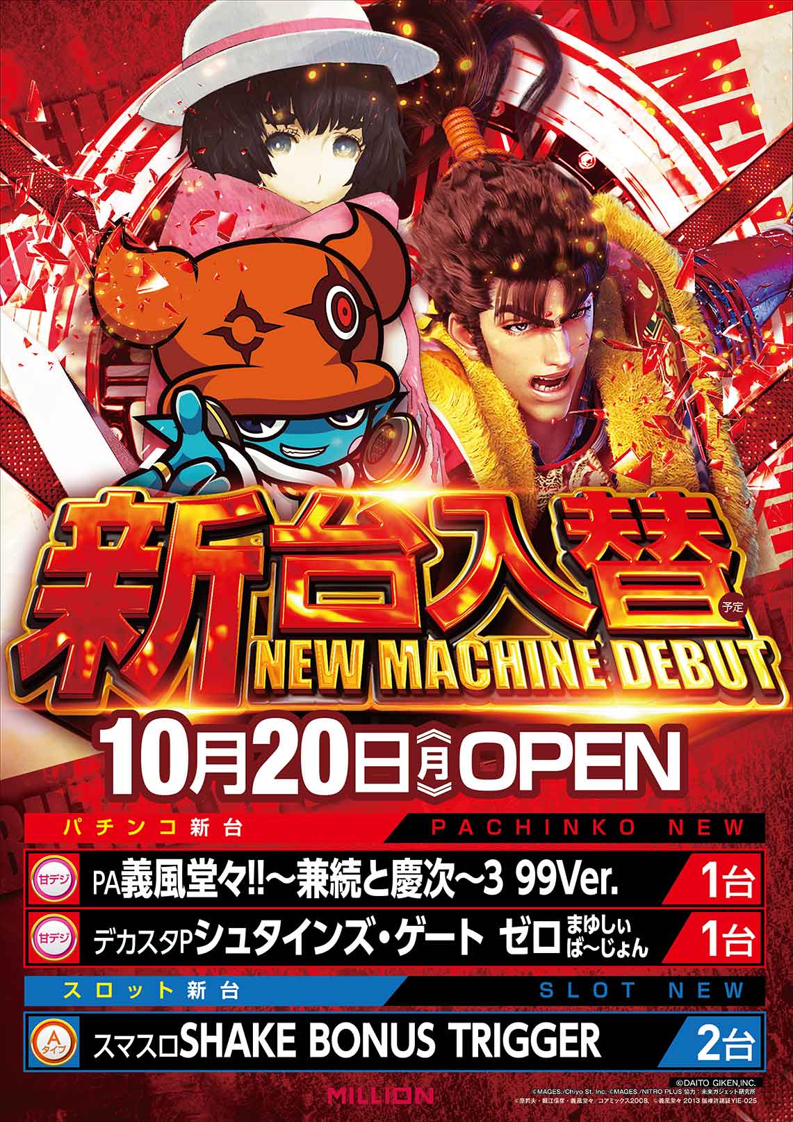 新台入替